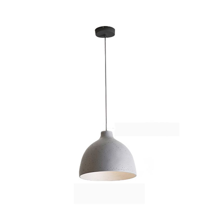 Moderne kreative Makkaron -Anhänger Hängende Lampe mit schmiedeeisernen Kuppel mit Harzschatten