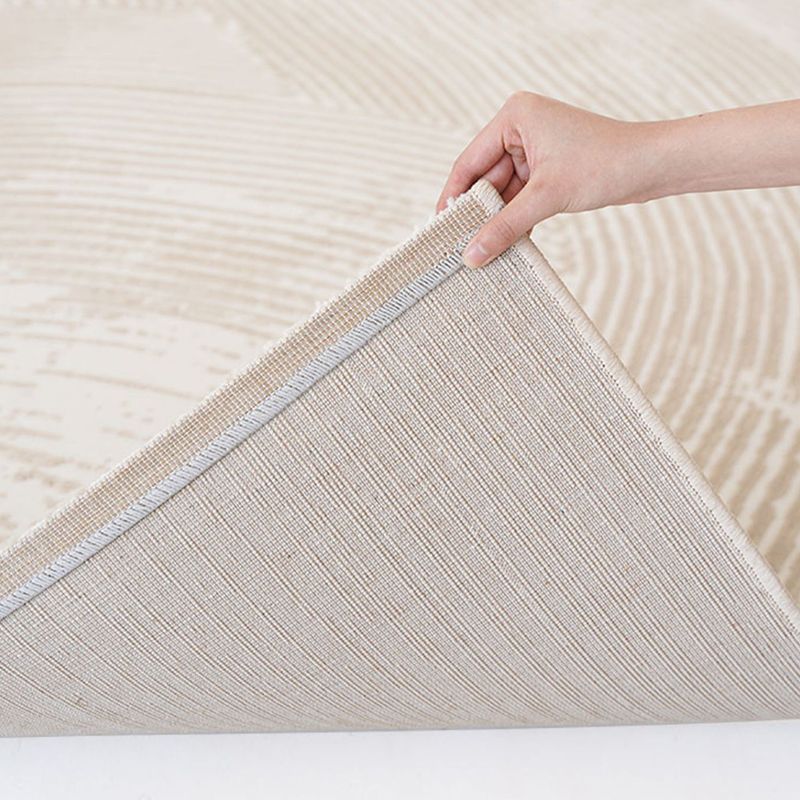 Natural Colorblock Rug Morandi Color Area Rug Polyester Easy Care Carpet for Bedroom