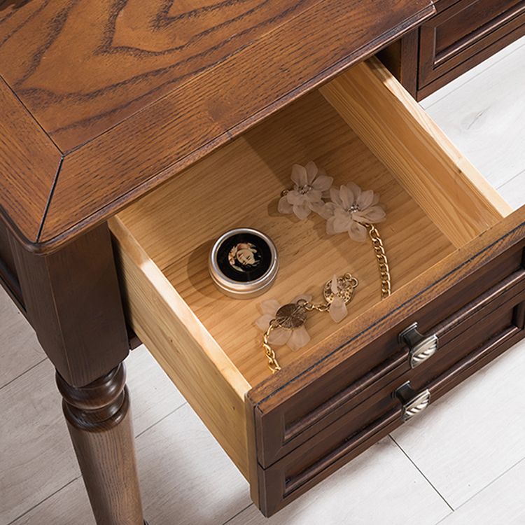 Traditions Vanity Dressing Table Solid Wood Make-up Vanity with Mirrors