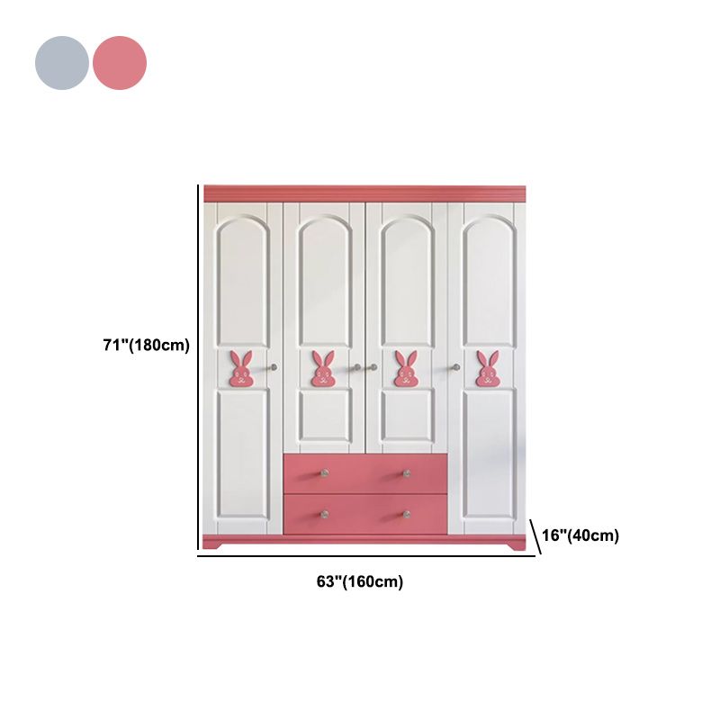Coastal Storage Cabinet with Hinged Door Manufactured Wood Matte Finish Cabinet