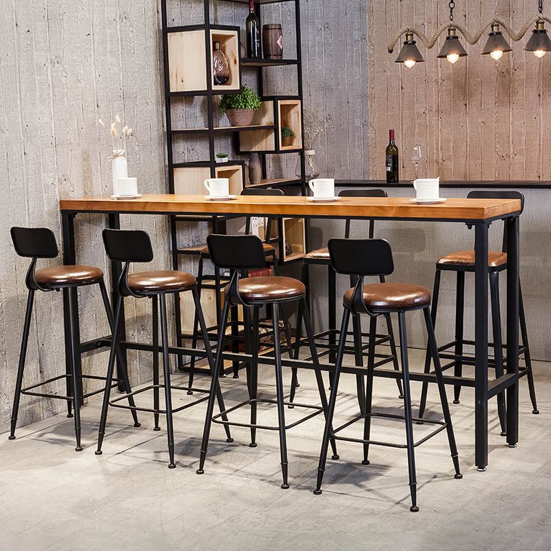 Coffee Shop 1/2/5/8 Pieces Table and Stool Set Rectangle Glam Pub Dining Set