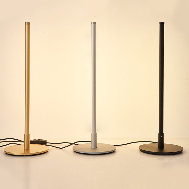 Modern 1-Light Table Lamp Linear Eye Protection Table Light for Dormitory