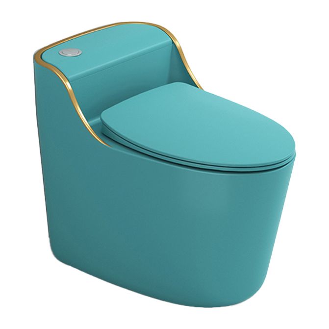 Modern Toilet Bowl Siphon Jet Toilet with Slow Close Seat for Bathroom