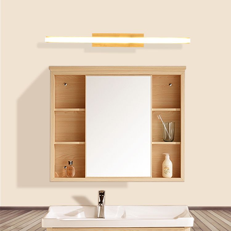 Sottoconcino Nordic Natural Oak Vanity Stipce Stile Vanity Light in tonalità acrilica