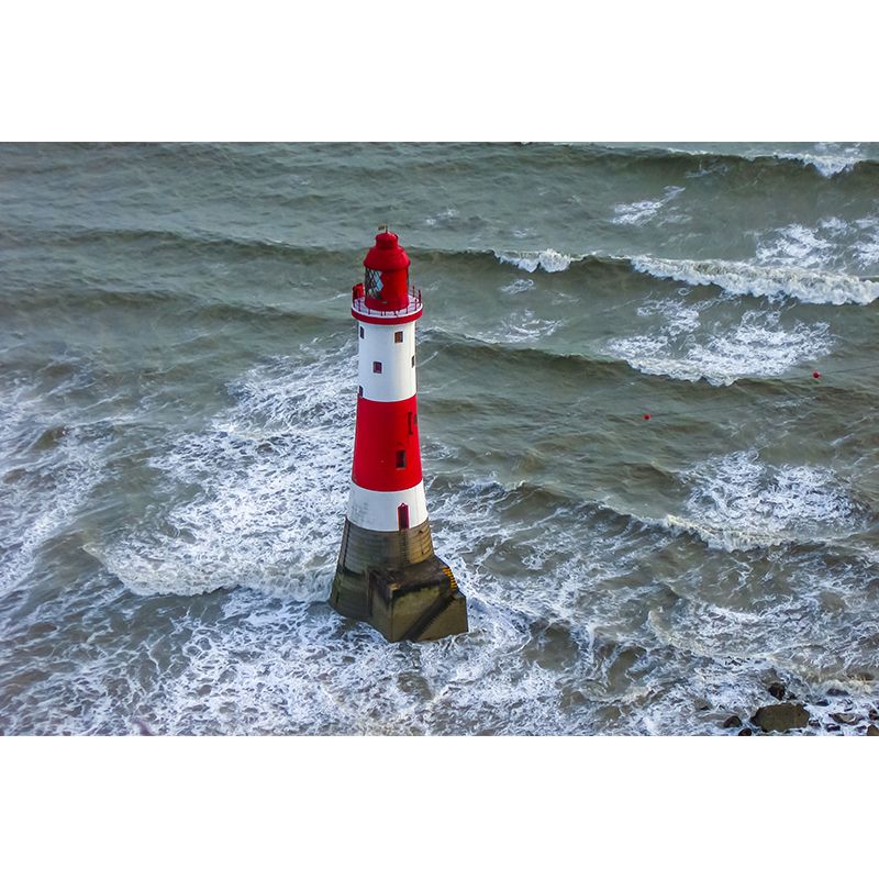 House Decor Lighthouse Mural Decal Customized Coastal Wall Covering for Living Room