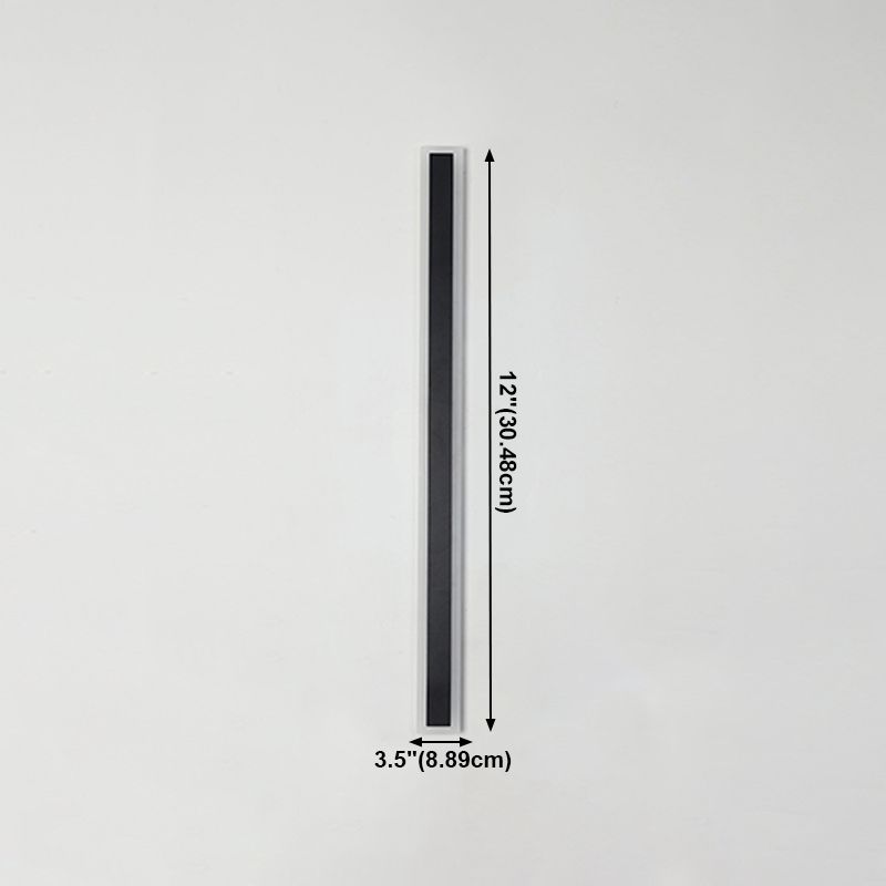 Modern Style Linear Sconce Light Fixtures Metal 1 Light Wall Mounted Lighting
