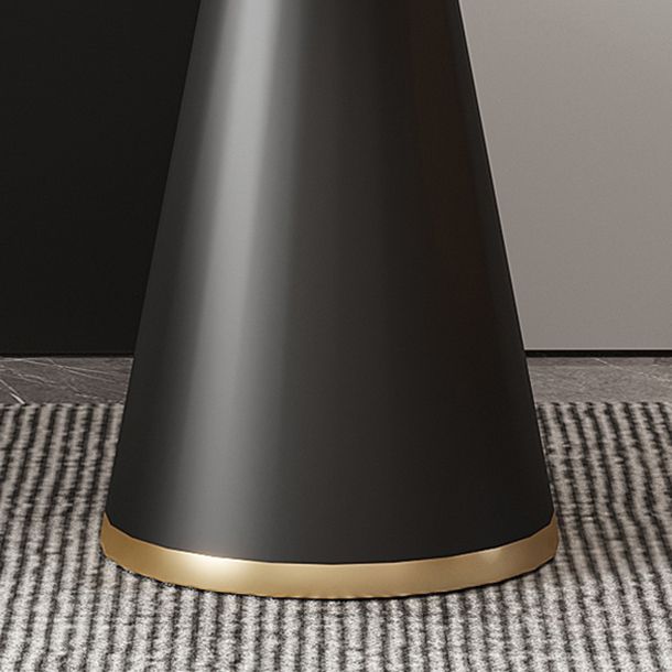 Glam Style Sintered Stone Dining Set Round 1/3/5 Pieces Dining Table Set for Home Use