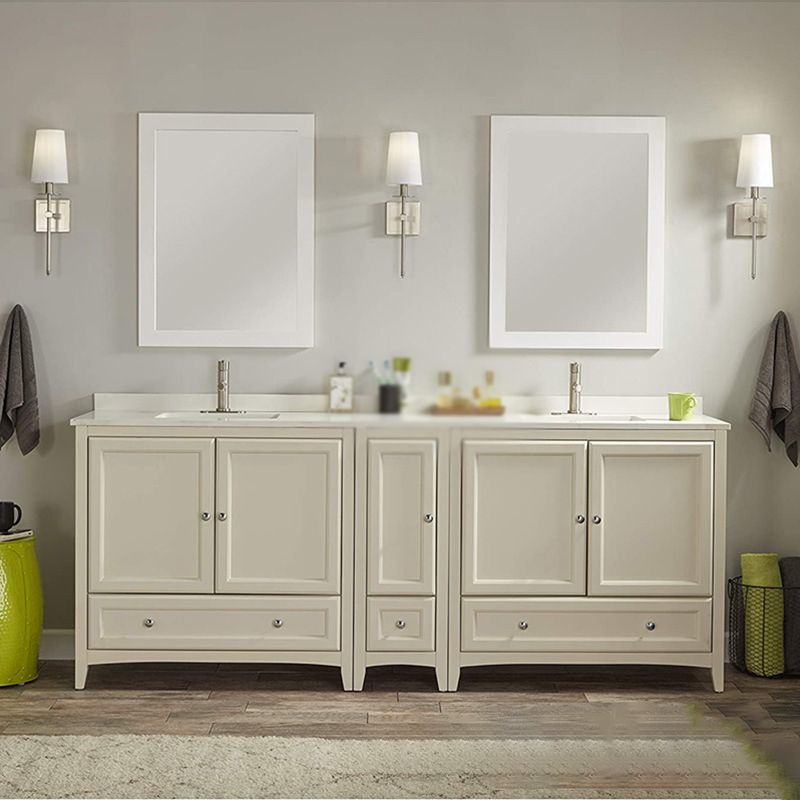 Iron and Fabric Wall Sconce Post Modern 1 - Light Wall Lighting Fixture with White Shade