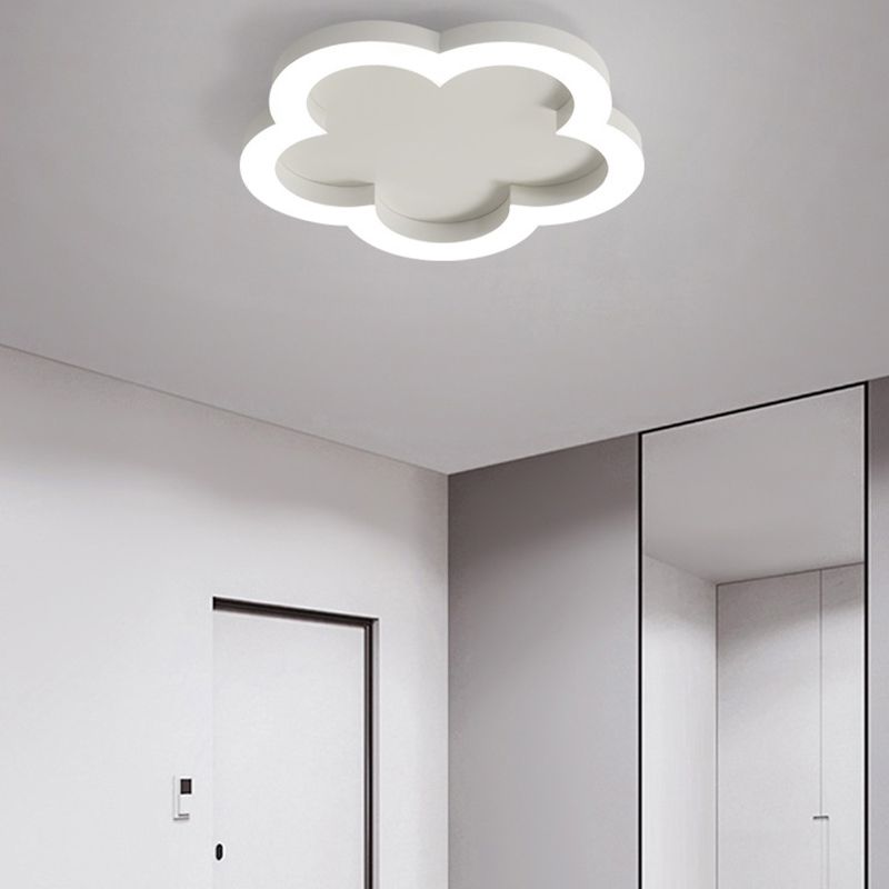 Metal Floral Ceiling Mounted Light Minimalist-Style LED Ceiling Light Fixture