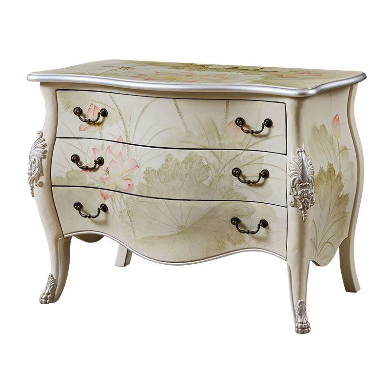 Classic Glam Storage Chest Solid Wood Storage Chest Dresser with 2/3 Drawers