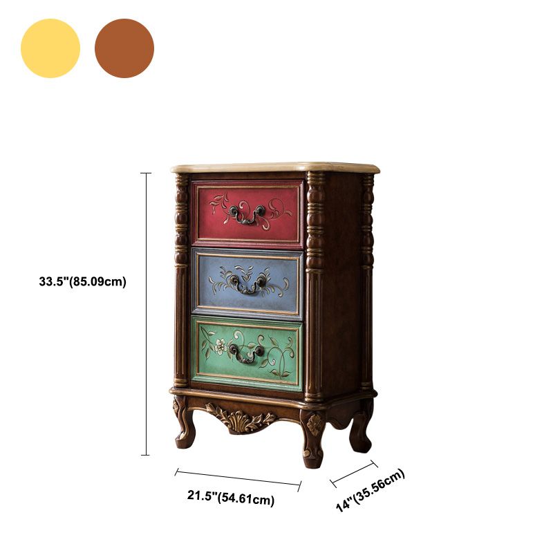 Traditional Style Vertical Chest Wooden Lingerie Chest for Bedroom