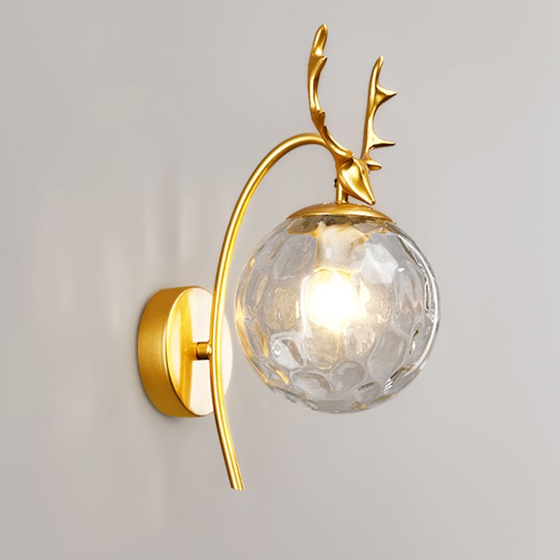 Modern Glass Wall Light Scone Creative Wall Light Fixture for Bedroom