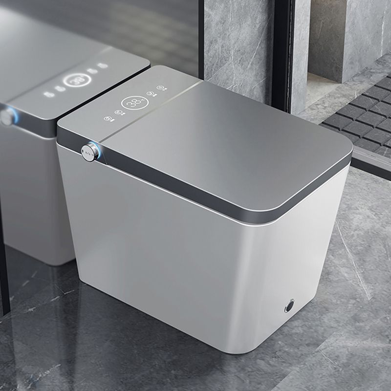 Contemporary Siphon Jet Flush Toilet Floor Mount Toilet Bowl for Bathroom