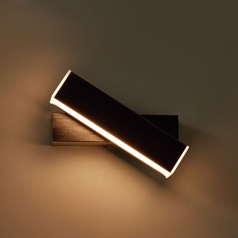 Moderner Stil quadratischer Schatten Wandleuchte Metal 1 Leichte Wandmontage Beleuchtung