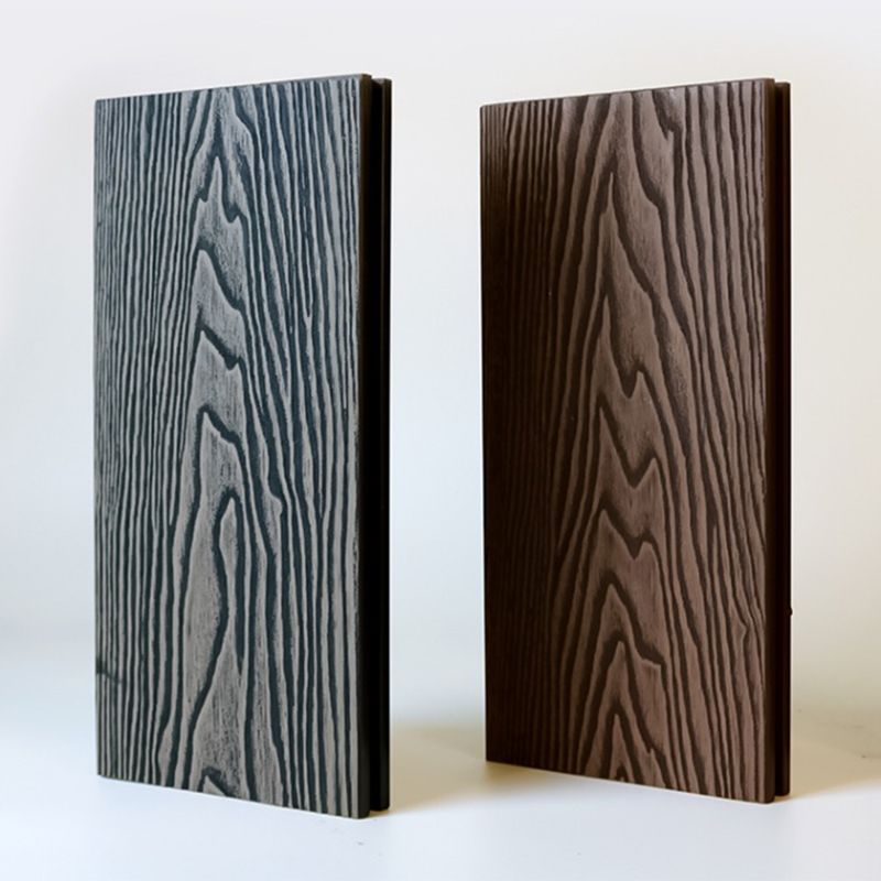 Outdoor Patio Deck Tile Kit Nailed Composite Embossed Deck Plank