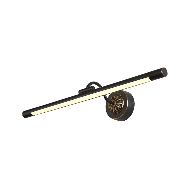 Linear Metal Wall Sconce Modern Style 1-Light Mirror Wall Mount Light