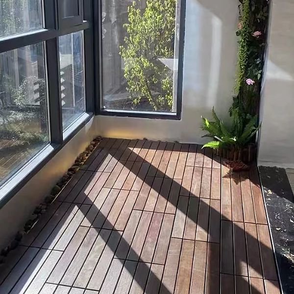 Solid Wood Flooring Traditional Style Waterproof Rectangle Stitching Wood Flooring