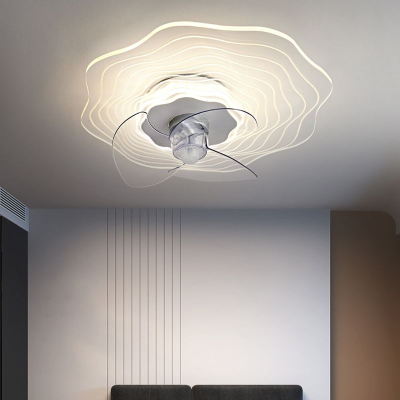 Metal Ceiling Fan Lamp Simplicity Style LED Ceiling Light Fixture