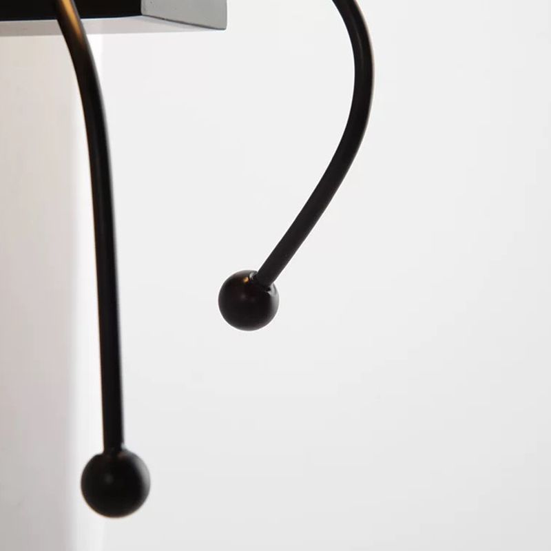 1 / 2 - Light Wall Sconce Dark Black / White Industrial Wall Light