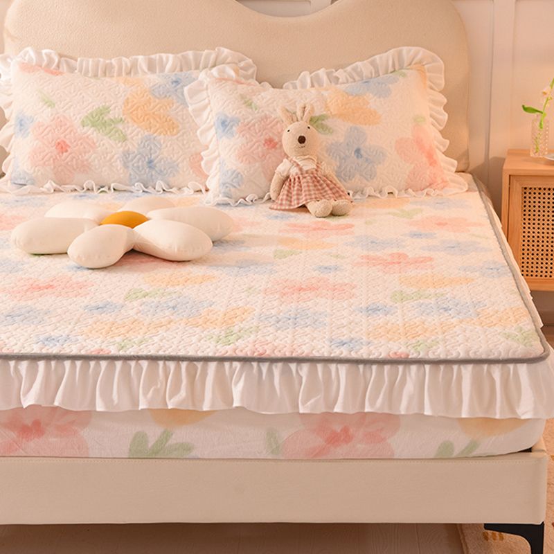 Cotton Elegand Bed Sheet Set Soild Morden Standard Fitted Sheet