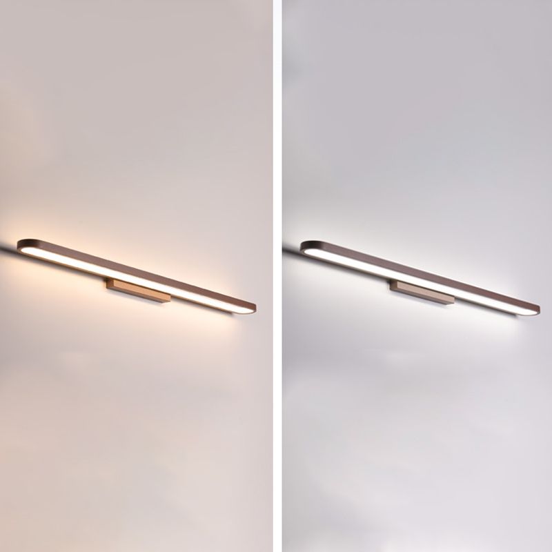 1-Light Linear Wall Sconce Modern Style Metal Wall Lighting for Bathroom