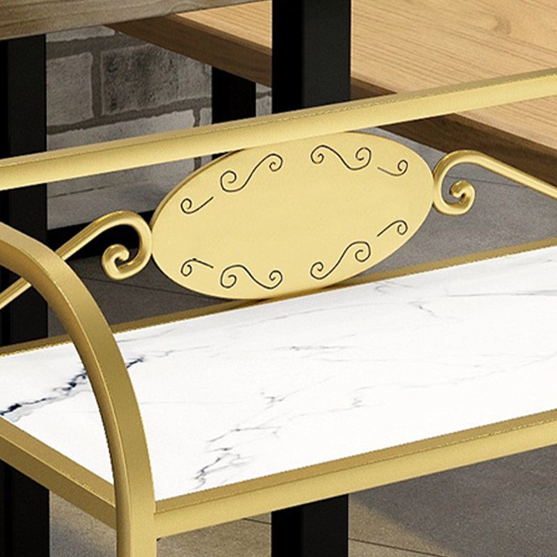 3-Tier Open Storage Prep Table Home Dining Modern Kitchen Trolley