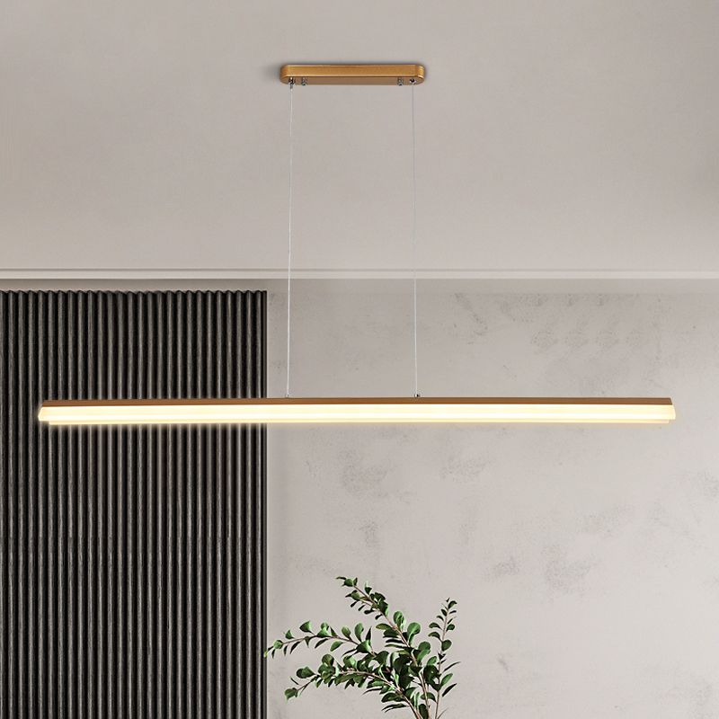 Lineair eiland hanglamp modern metalen metalen licht hanglampje