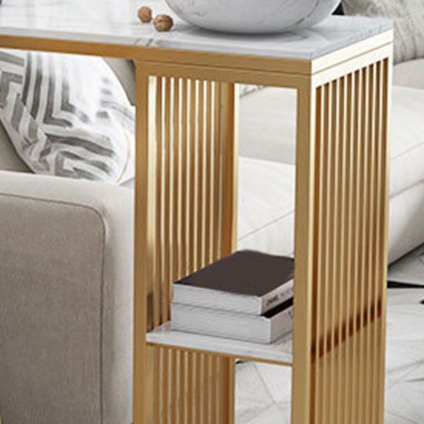 Glam Style Bar Table Set 1/3 Pieces Faux Marble Rectangle Counter Set