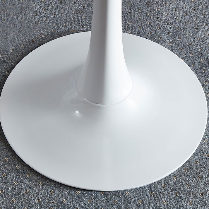Round Dining Table Contemporary Style Stone Dining Site Table with Tulip Base