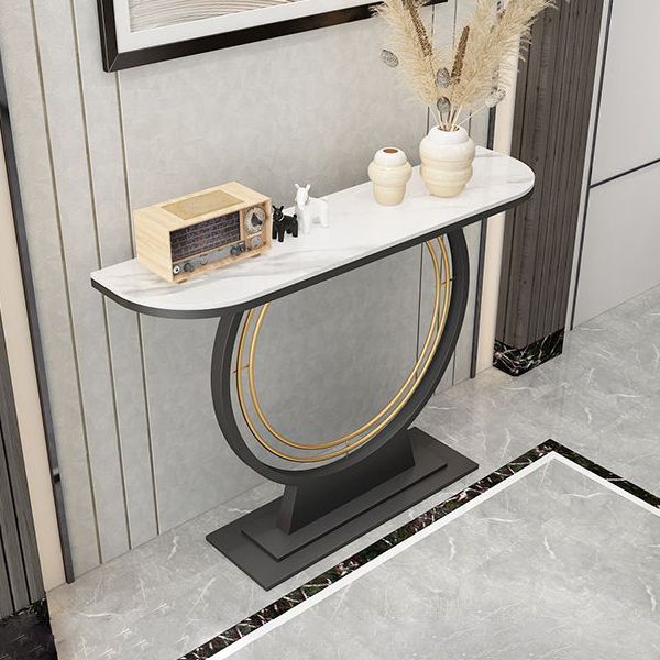 Glam Style Console Table Stain Resistant Console Sofa Table for Hall
