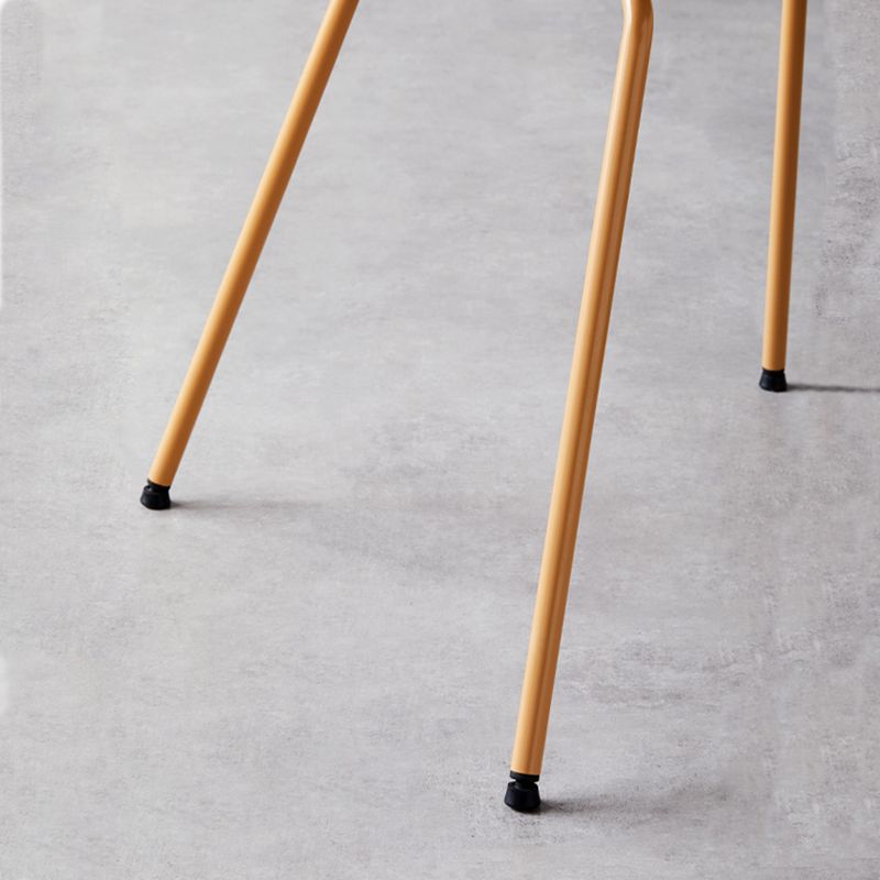 Modern Open Back Side Chair Plastic Indoor Arm Chair for Dining Room