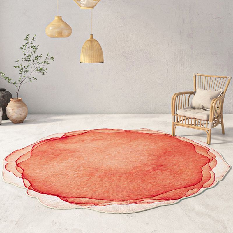 Eigentijds effen kleurtapijt, oranje polyester, tapijt, anti-splittapijt voor woondecoratie