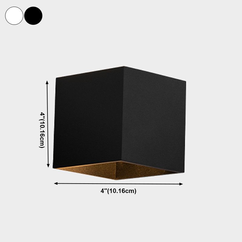 2 luces Luz de pared de metal de estilo geométrico de forma geométrica Luz de montaje de pared de luz