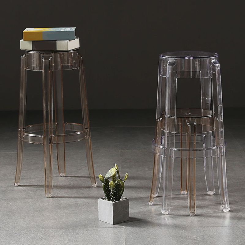 Contemporary Stackable Counter Stools Armless Indoor Bar Stool