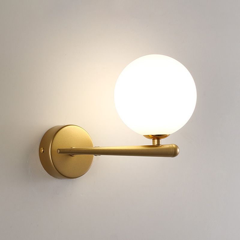 Modern Minimalist Style Global Wall Lighting Fixtures 1 Light Sconce with Glass Shade