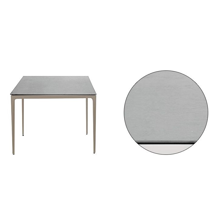 Modern Geometric Courtyard Table Stainless Steel Outdoor Table