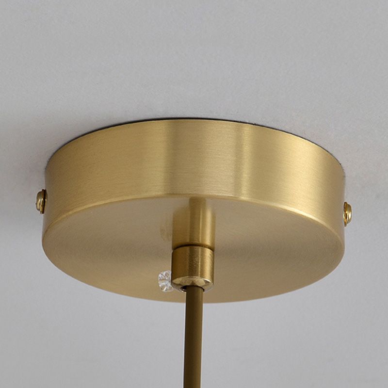 Contemporary Gold Simplicity Line Design LED Pendant Lamp for Bar Study Room