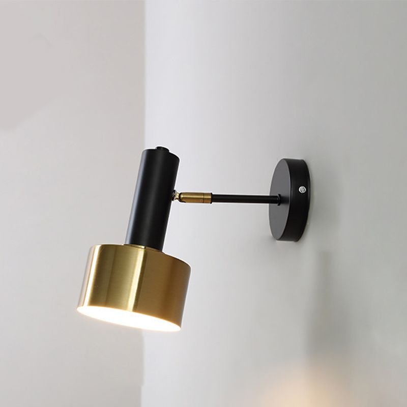 Cilindro Luz de pared contemporánea Luz de montaje de pared de 1 luz para dormitorio