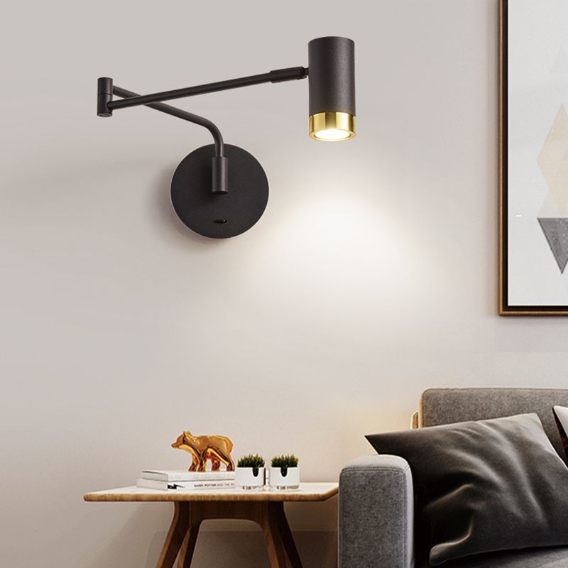 Metall Halbzylinder Schattenschwung Armwand Beleuchtung moderner Stil 1 Lichtleuchte Lampe
