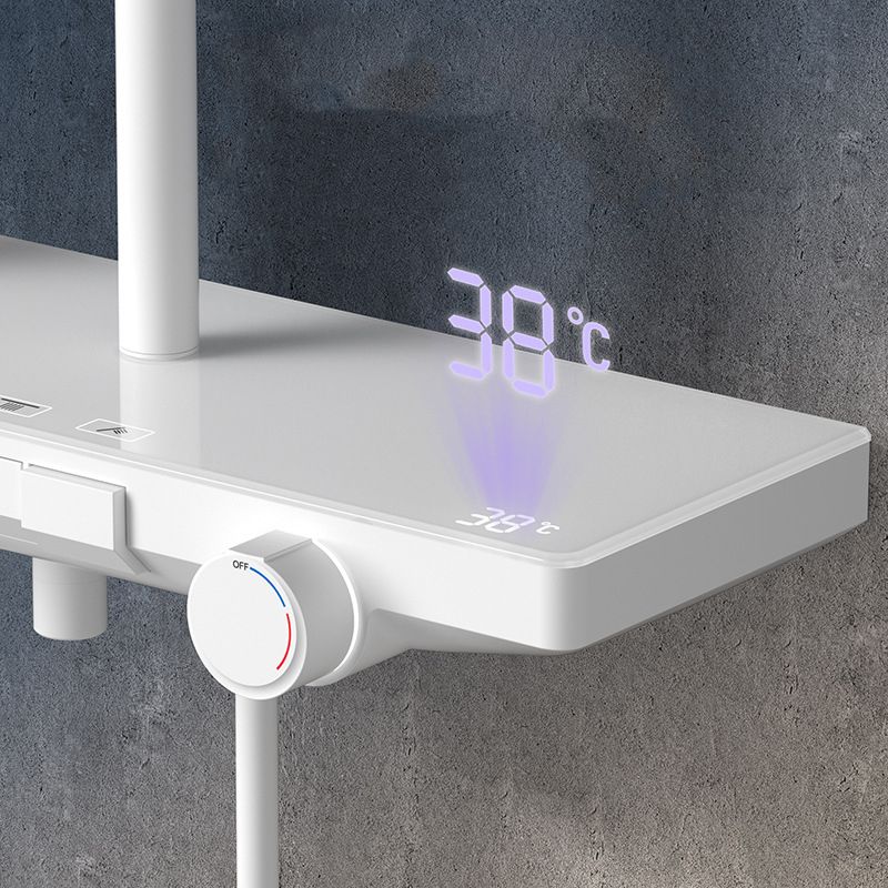 Modern Wall Mounted Adjustable Water Flow Shower Faucet Shower Hose Shower System