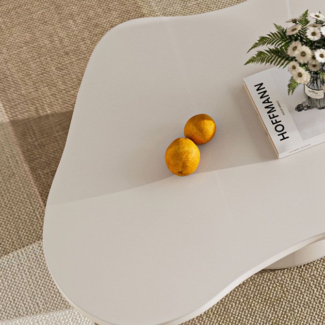Abstract Coffee Table Wood Geometric Coffee Coffee or End Table with Drawer