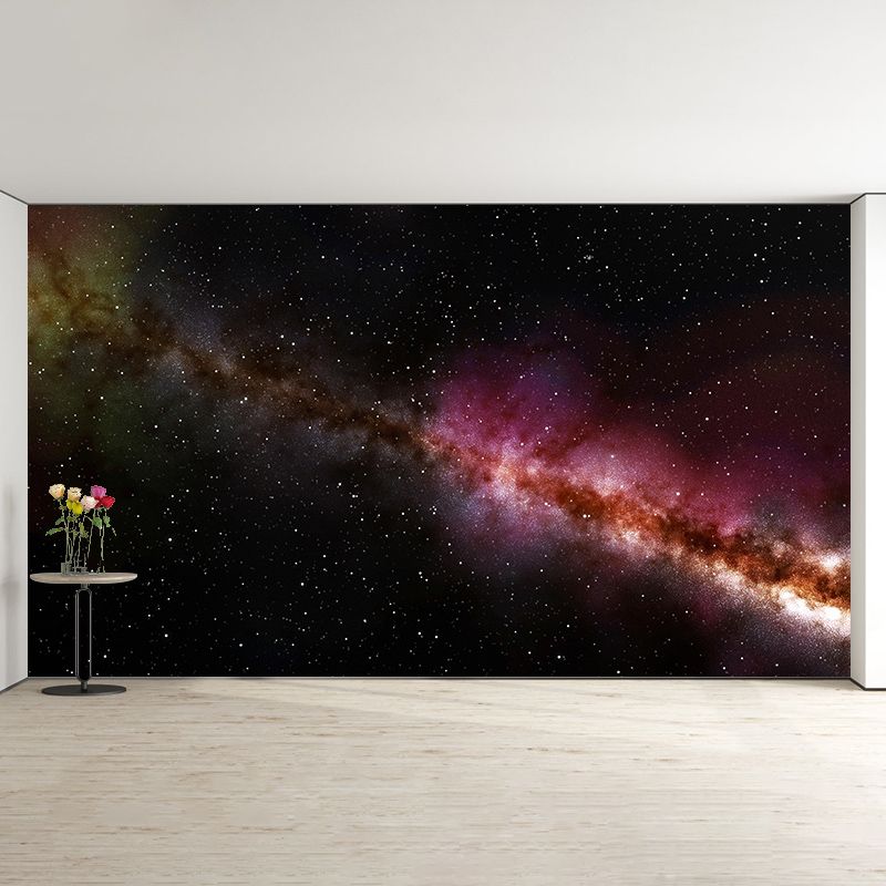 Living Room Wall Mural Wallpaper Novelty Universe Mildew Resistant Wall Decor