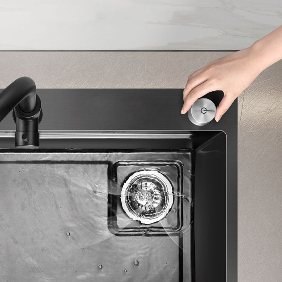 Modern Kitchen Sink Dirt Resistant Stainless Steel Drop-In Kitchen Sink