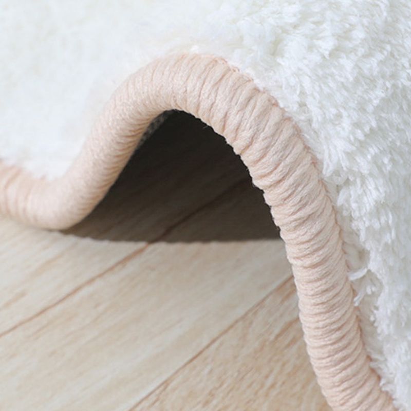 Dark Green Modern Rug Polyester Leaves Rug Non-Slip Backing Rug for Living Room