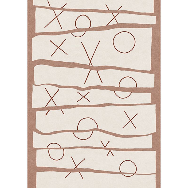 Abstract Pattern Rug Living Room Simple Style Carpet Polyester Washable Area Rug