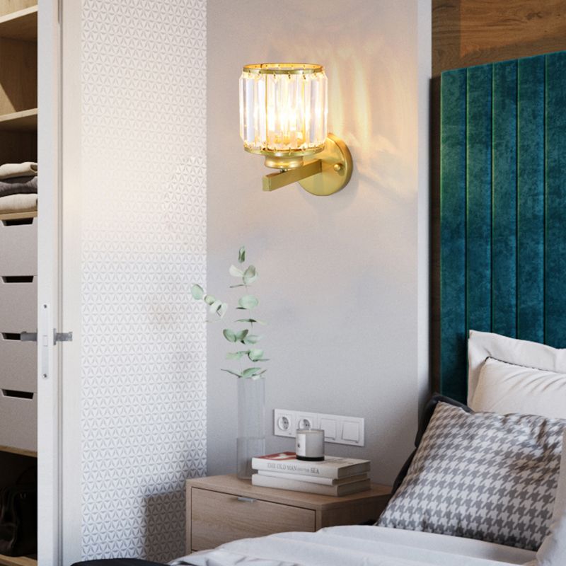 Modern Wall Light Sconce Creative Crystal shade Wall Light Fixture for Bedroom