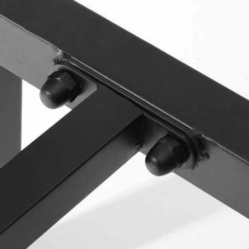 Contemporary Rectangle Patio Table Water Resistant in Brown and Black