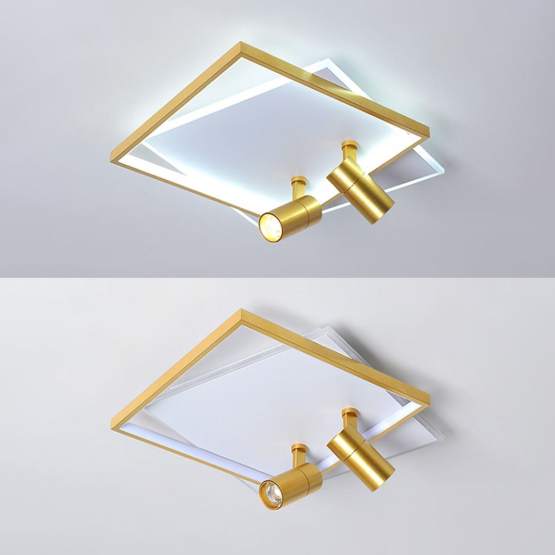 Moderne LED-plafondlamp met inbouwverlichting voor kledingwinkelwoonkamer