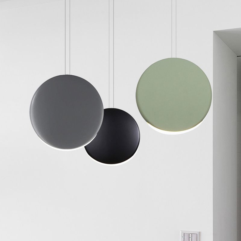 Cluster Round Cluster Light Post Resina moderna 3/4/5 Luci Black-Grey-Green Multi Light Ciondolo in luce calda/bianca