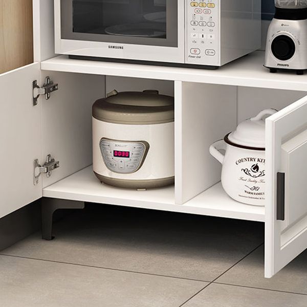 Engineered Wood Sideboard Modern Dining Server with Stone Countertop for Living Room